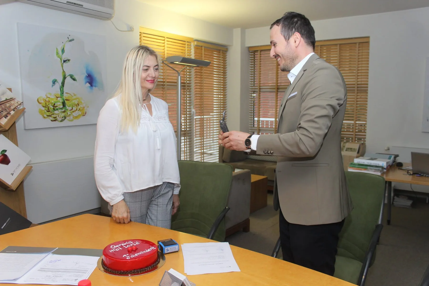 A meeting in the BP Home office